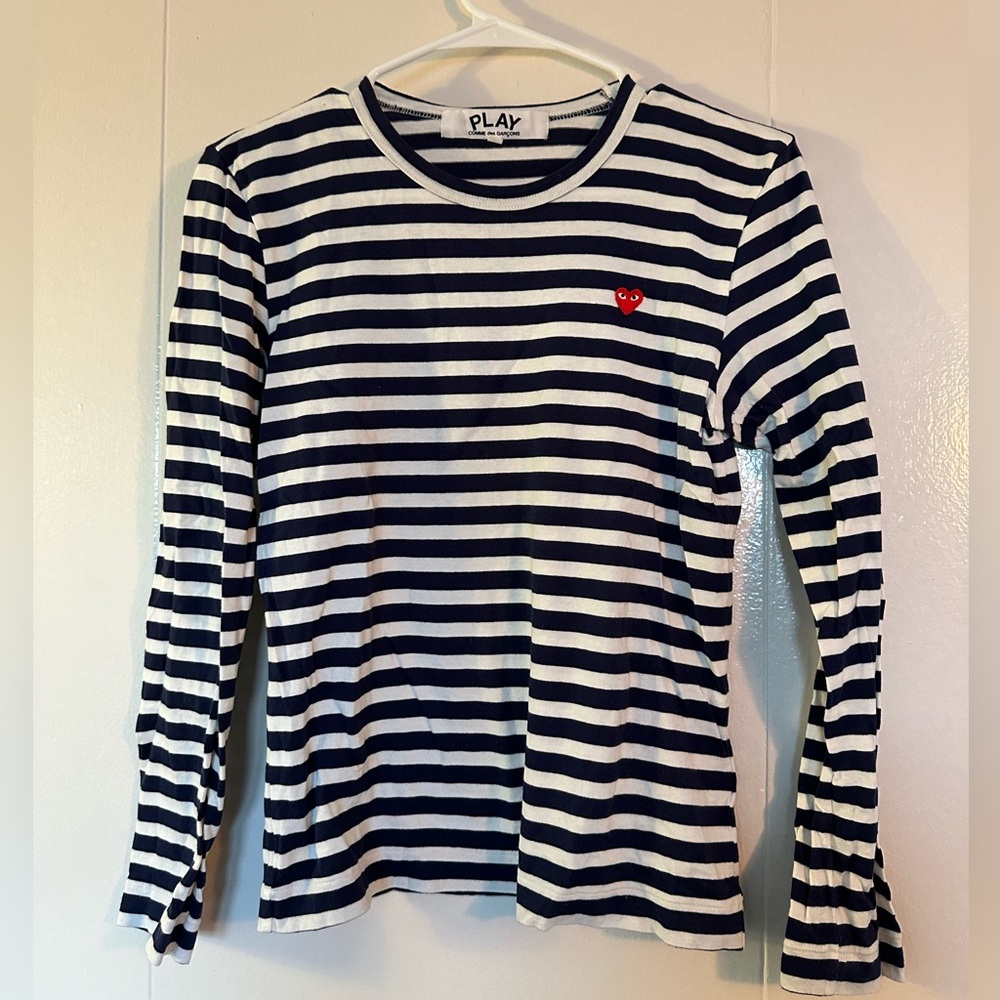 Comme De La Garçon striped long sleeve shirt
